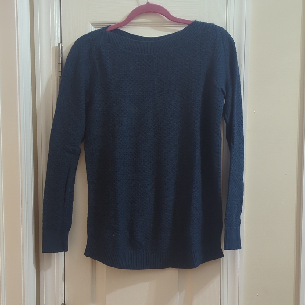 LOFT Teal Women's Boat Neck Sweater